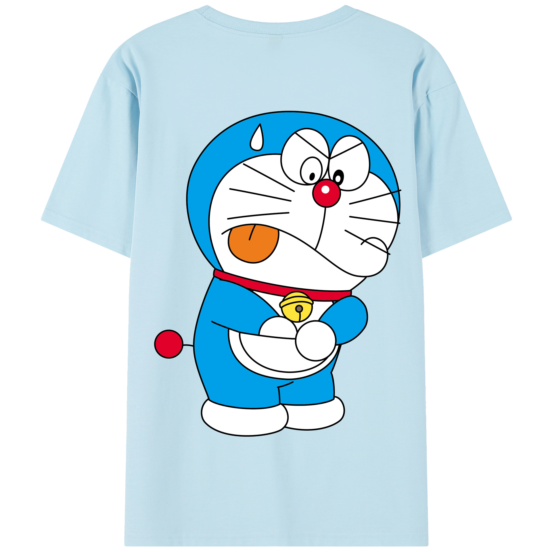 （画像用） ドラえもん Doraemon 綿100％半袖Tシャツ（背面プリント）